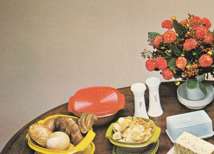 Dessa produkter fanns i sortimentet när jag började sälja Tupperware 1980 och finns fortfarande hemma i mina köksskåp och lika fina som då.